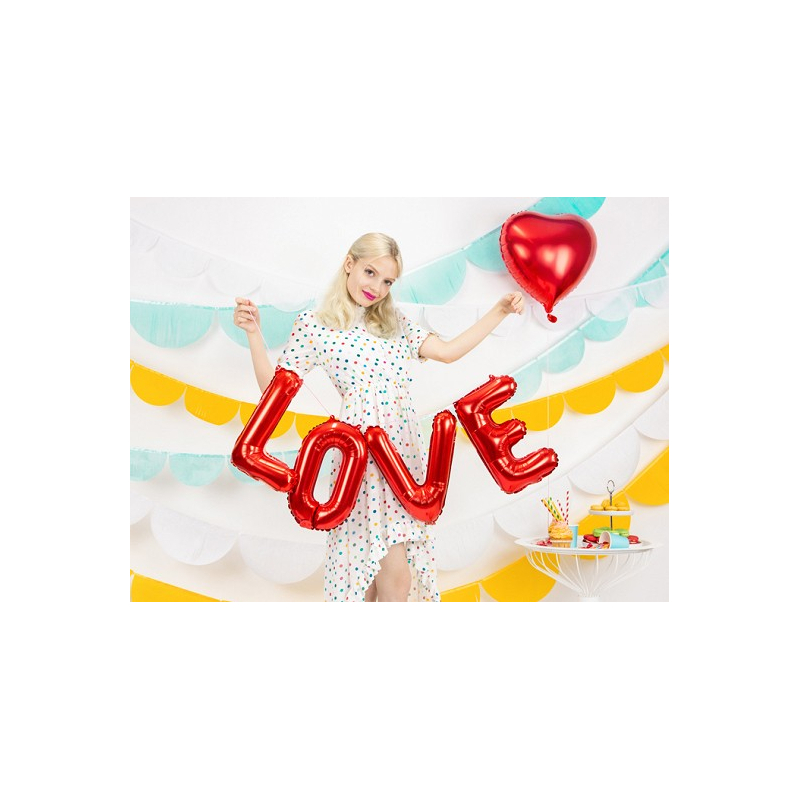 ballon lettre rouge ambiance