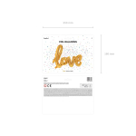 ballon aluminium dore love pack ballon aluminium dore love pack