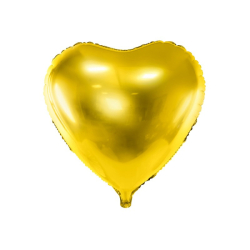 ballon aluminium coeur dore