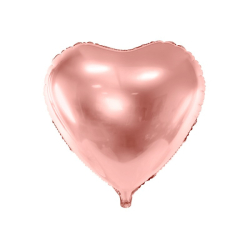 ballon aluminium coeur rose