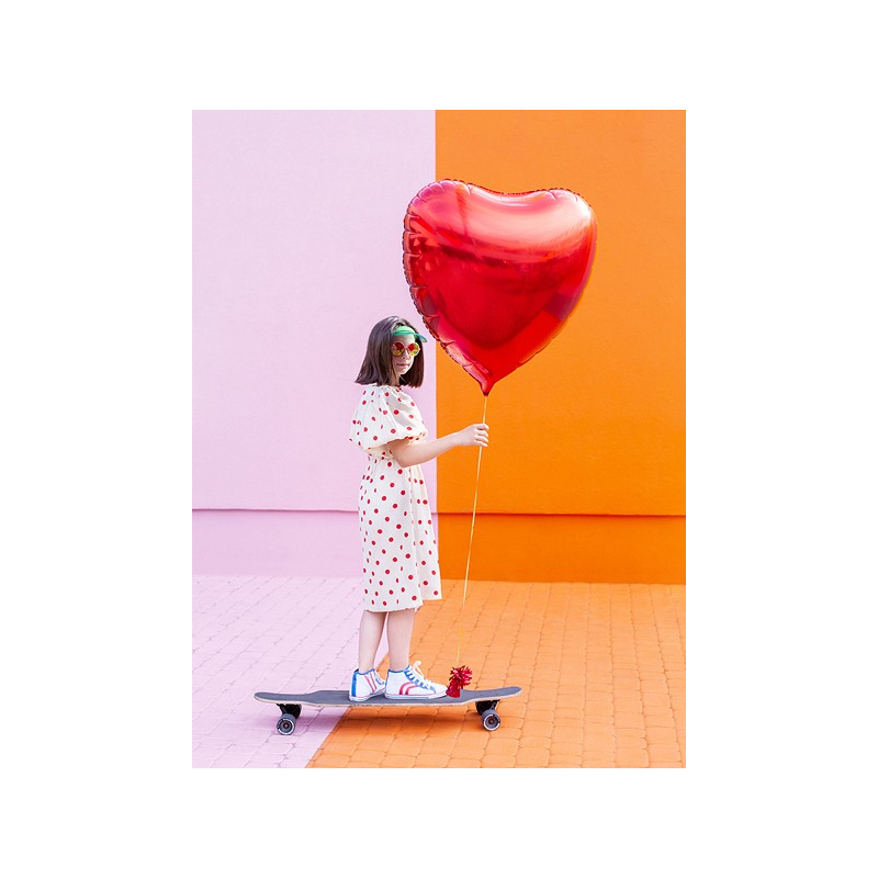 ballon geant coeur rouge enfants