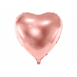 ballon geant coeur rose gold