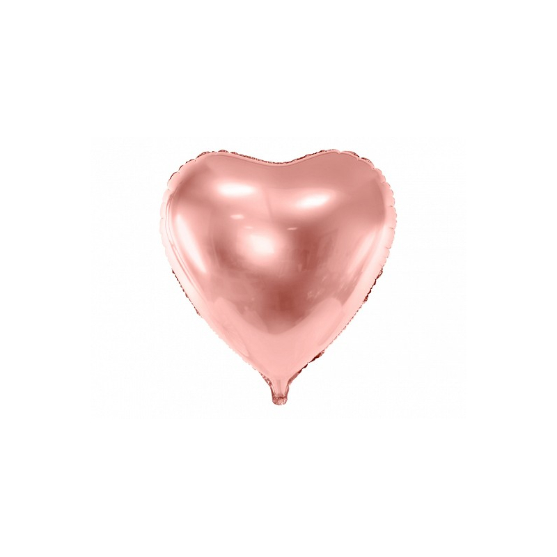 ballon geant coeur rose gold