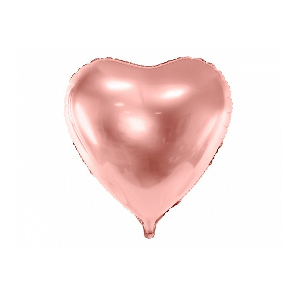 ballon geant coeur rose gold