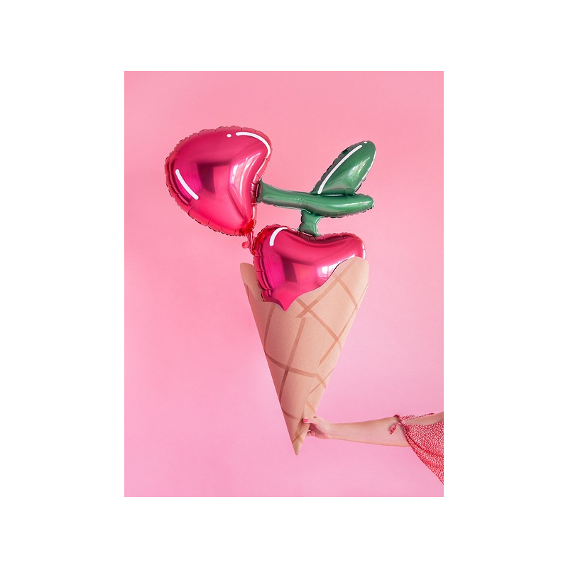 ballon aluminium cerise effets