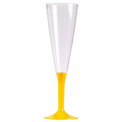 flute champagne jaune