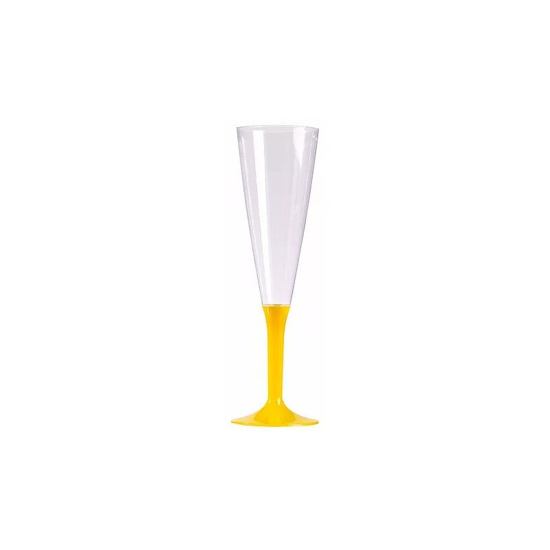 flute champagne jaune