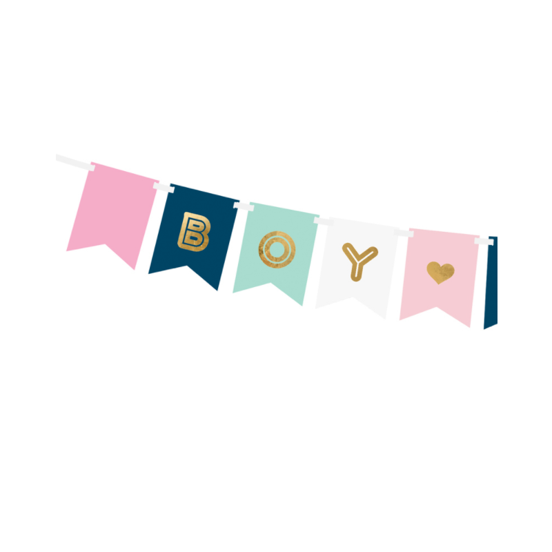 guirlande boy or girl baby shower