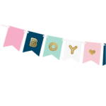 guirlande boy or girl baby shower