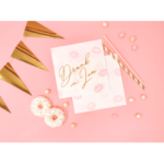 paille rose pois blanc effet