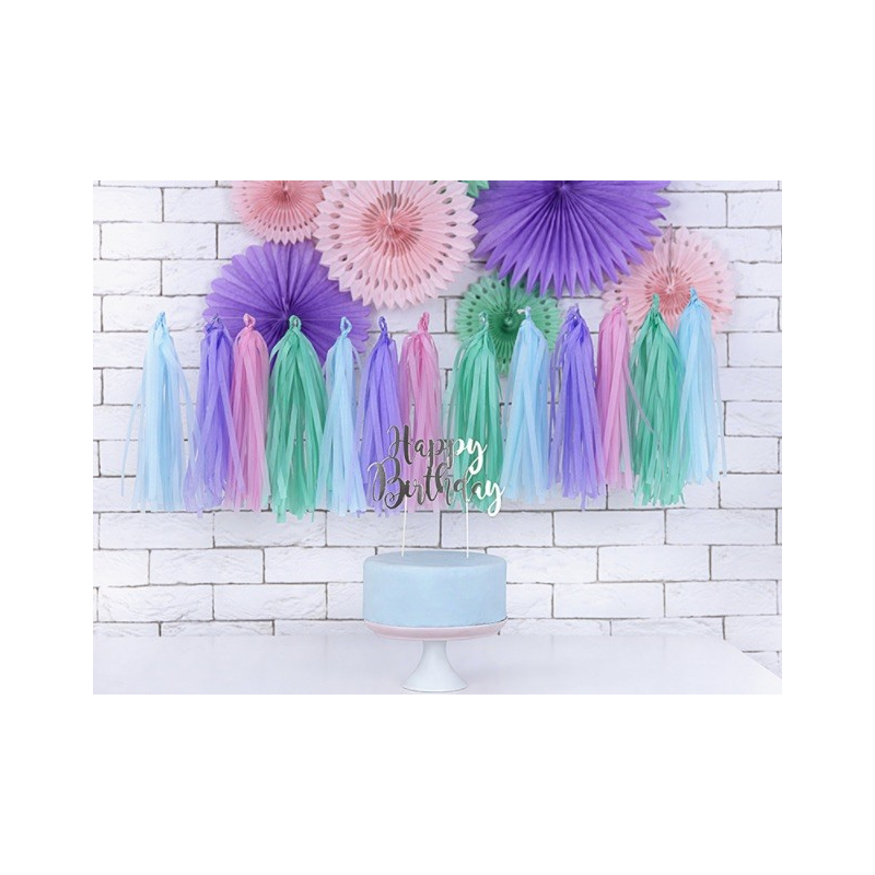 cake topper argent gateau