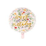 ballon anniversaire fleurs rose ballon anniversaire fleurs rose