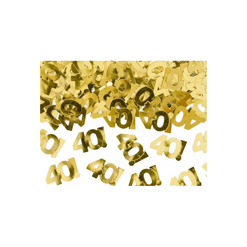 confettis dore 40 ans