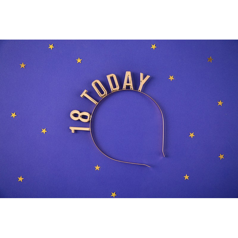 serre tete dore 18 as anniversaire