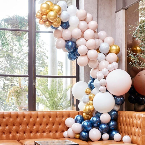 kit arche ballons dore champagne