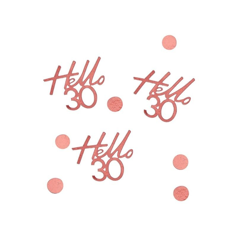 confettis rose anniversaire