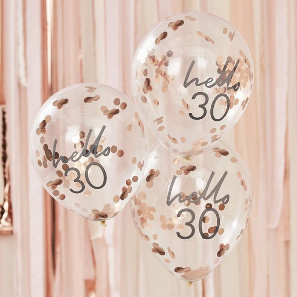 ballons confettis roses ambiance ballons confettis roses ambiance