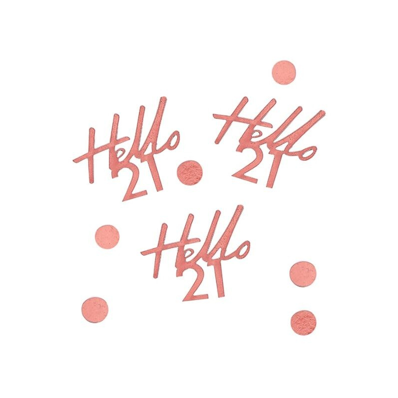 confettis roses anniversaire