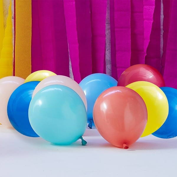 mini ballons multicolore ambiance