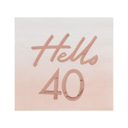 serviettes papier 40 ans