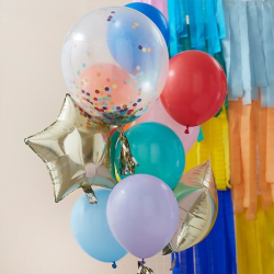 ballons colores etoiles