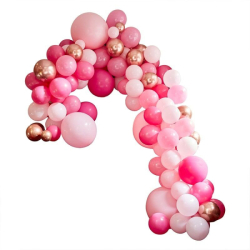 arche de ballons rose geant