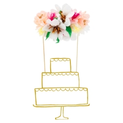 cake topper bouquet fleur