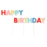 Décoration de gâteau Happy Birthday multicolore Décoration de gâteau Happy Birthday multicolore