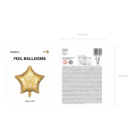ballon etoile dore anniversaire pack ballon etoile dore anniversaire pack