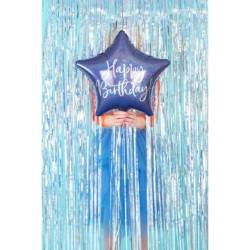 ballon etoile bleu anniversaire