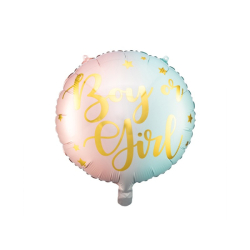 ballon gender reveal pastel