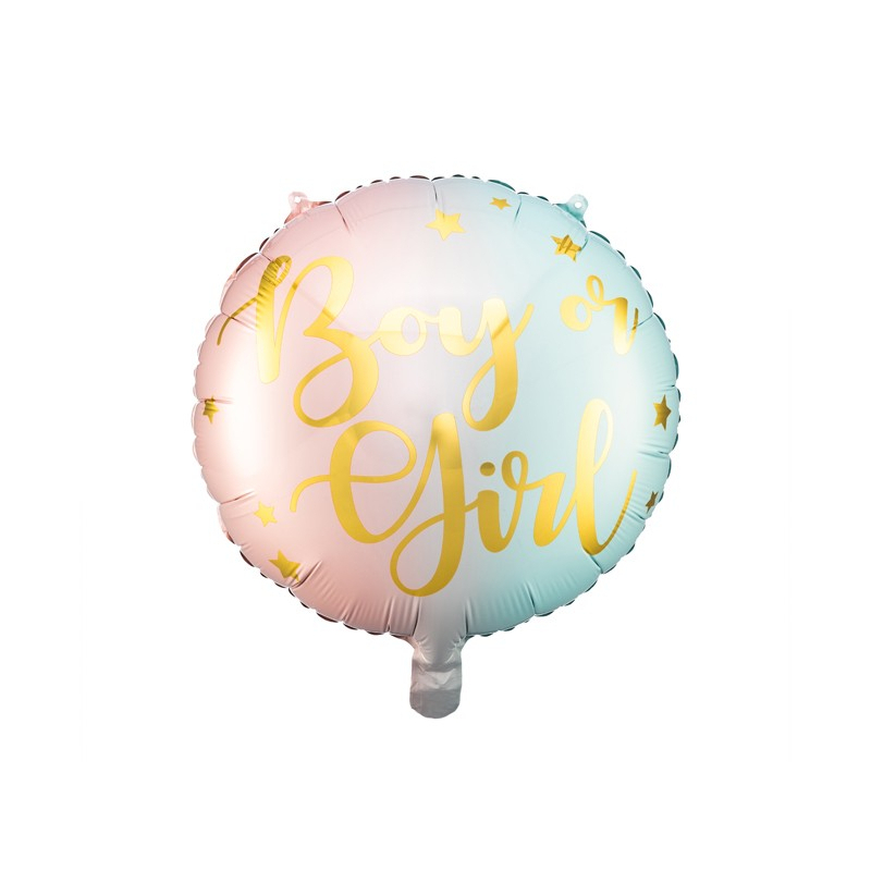 ballon gender reveal pastel