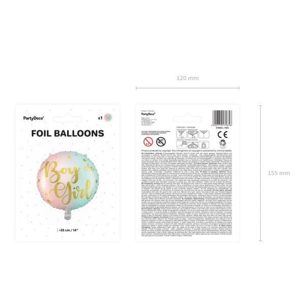 ballon gender reveal pastel pack