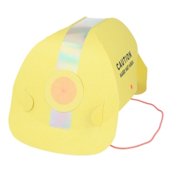 casque chantier jaune