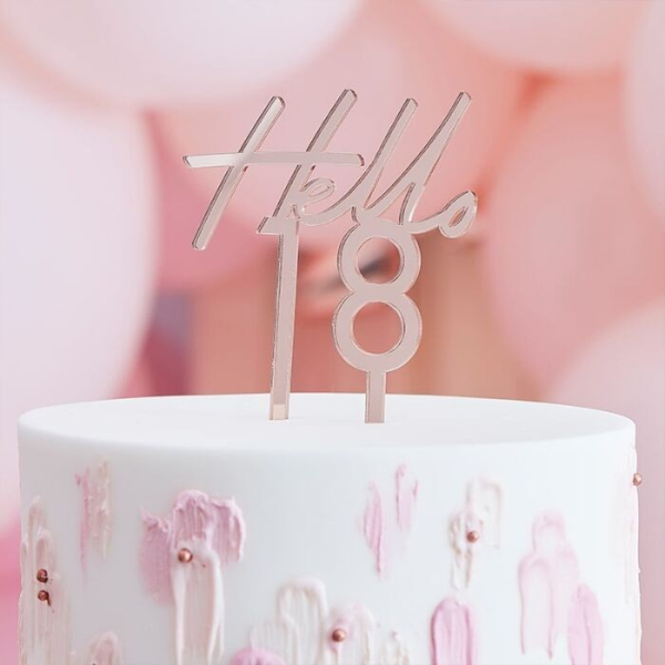 cake topper rose gold cake topper rose gold