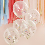 ballons arc en ciel confettis dores effets ballons arc en ciel confettis dores effets