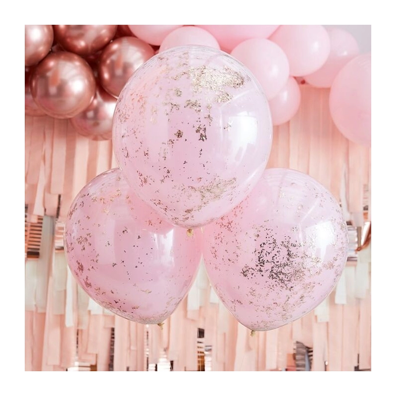 ballons paillettes double