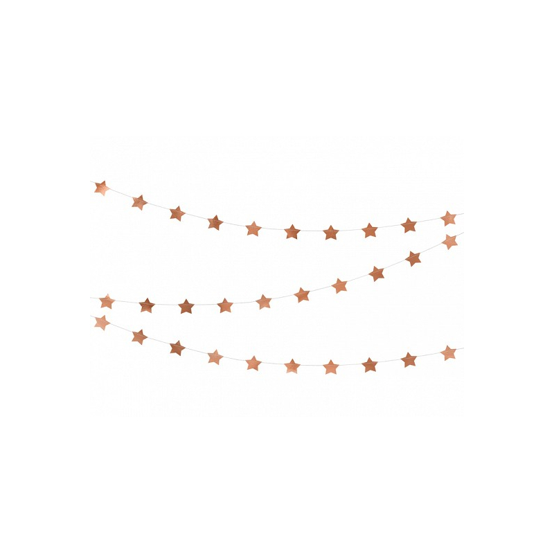 guirlande rose gold etoile