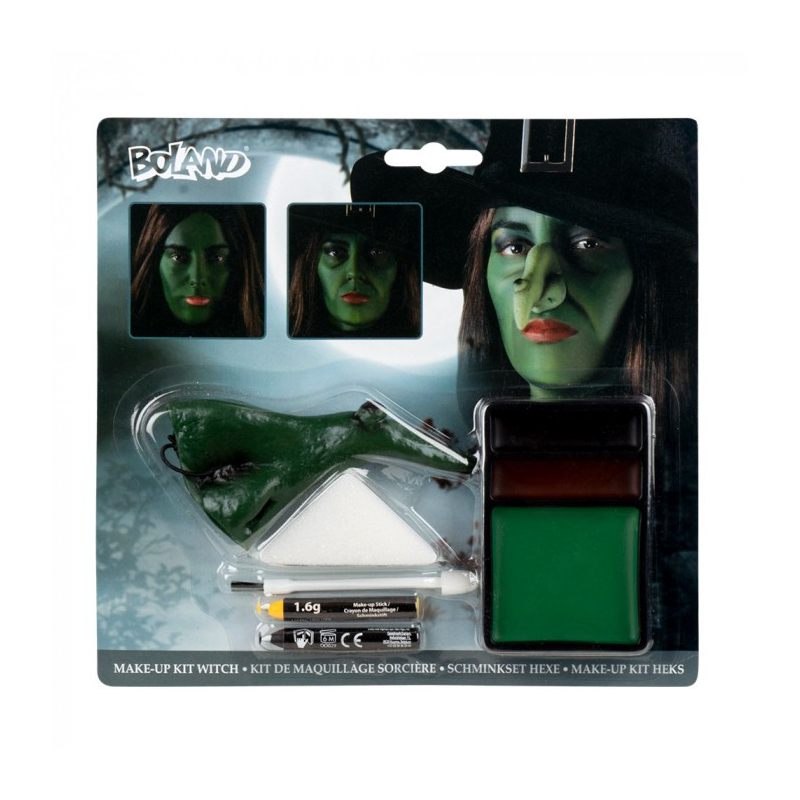 kit maquillage sorciere verte