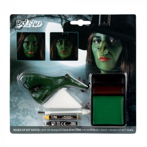 kit maquillage sorciere verte