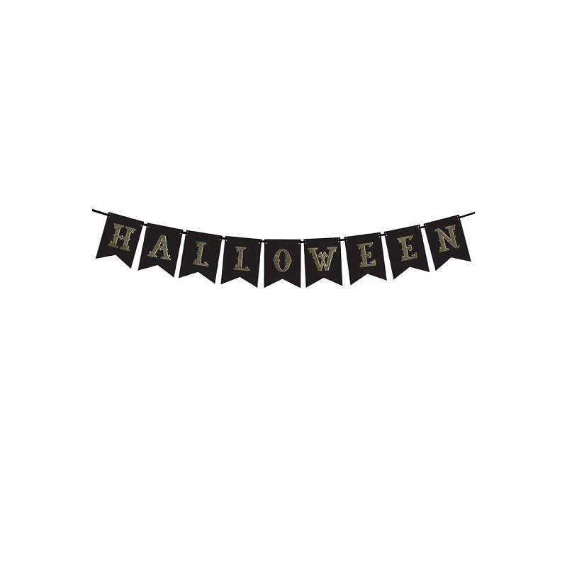 guirlande hallowenne noir