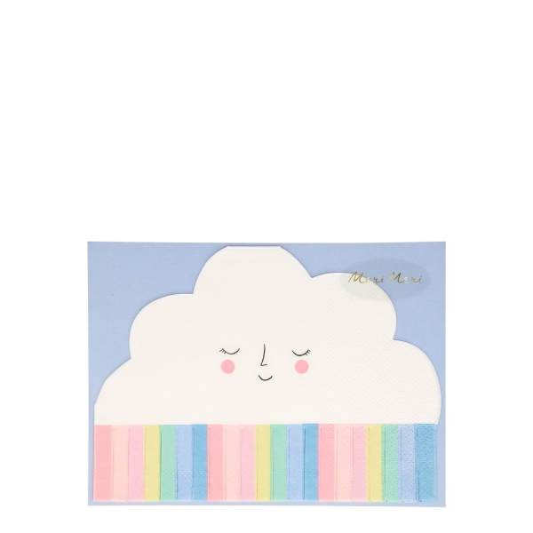 serviette enfant nuage en papier