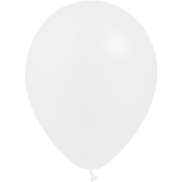 mini ballons blanc metallises