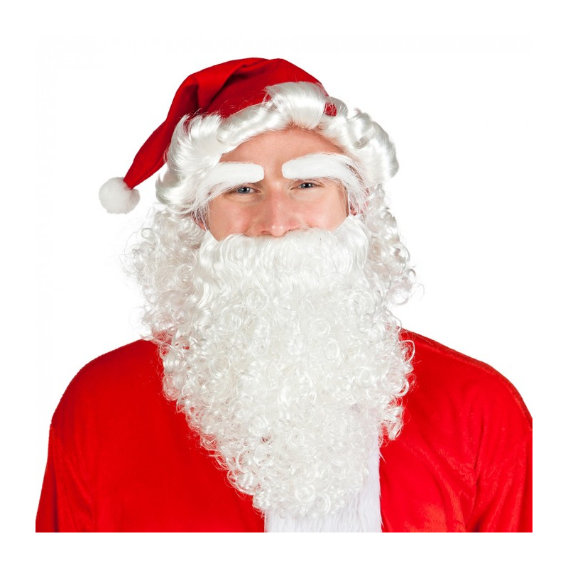 set bonnet pere noel adulte