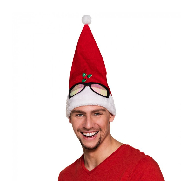 bonnet noel lunettes adulte