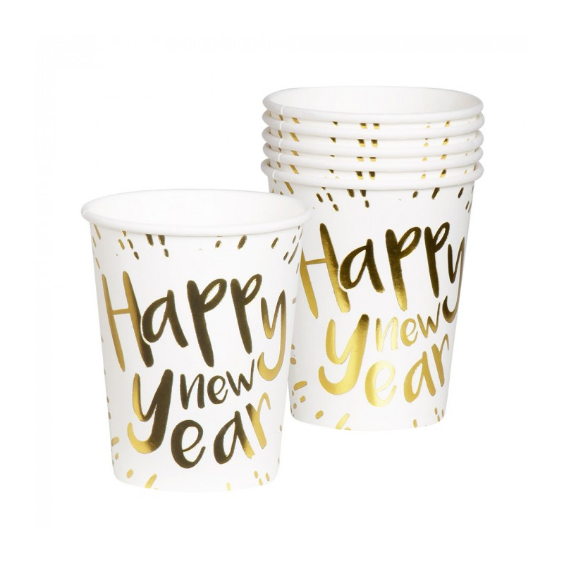 gobelets nouvel an dore effets