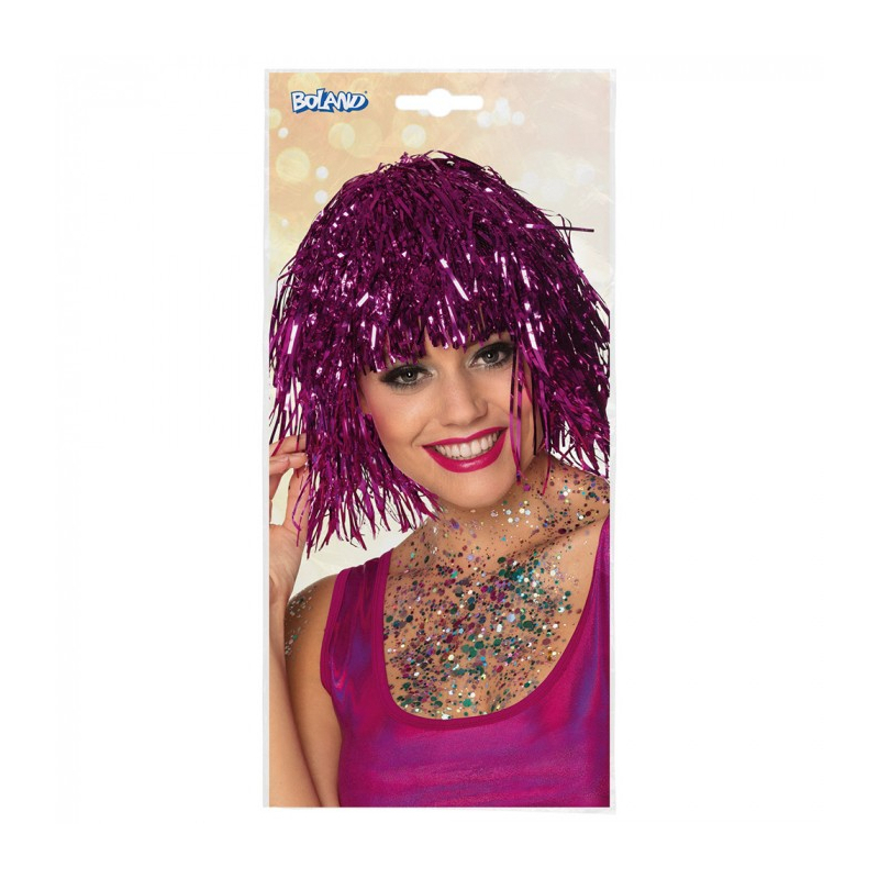 perruque metallique rose pack