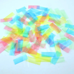 confettis rectangulaire multicolore