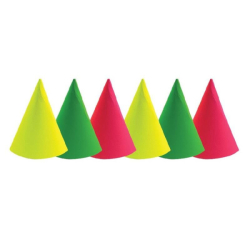 chapeaux pointus fluo