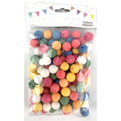 boules papier multicolore